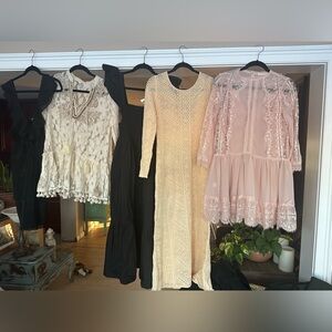 Lot of 5 size large dresses